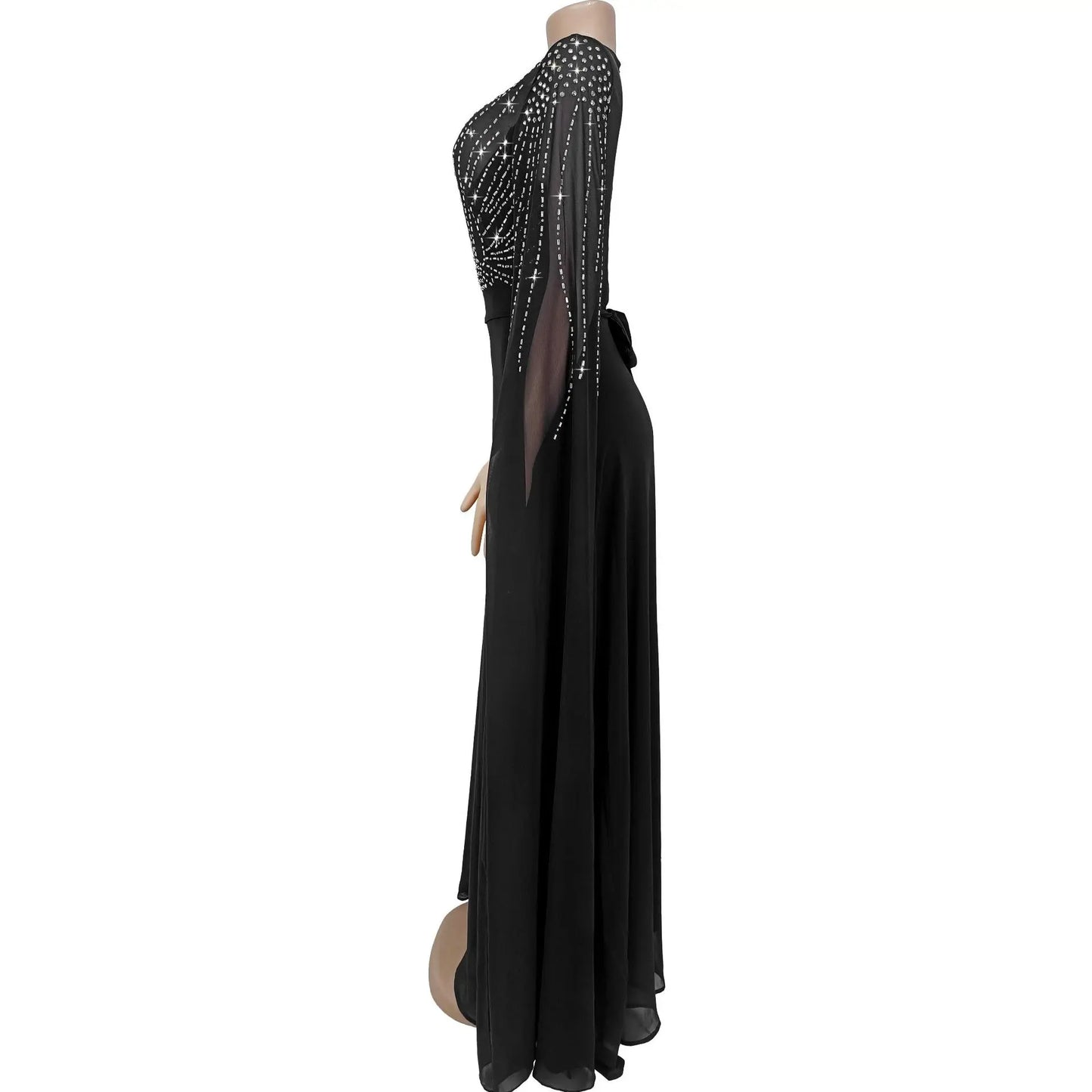 Muslim Full Dress Abayas Women Party Dresses Diamonds Lace Up Ramadan Morocco Dubai Kaftan Islam Vestidos Long Robe Jalabiya