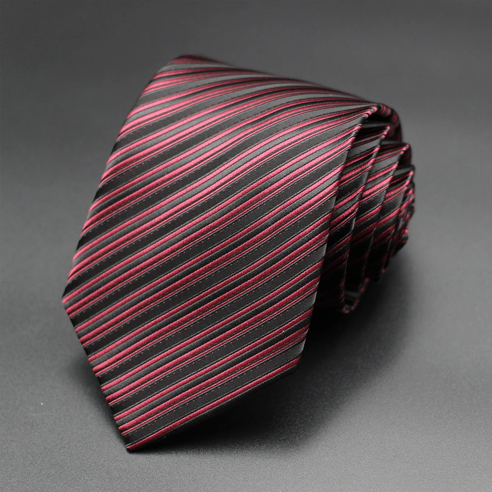 Tie Gravatas Fashion Wholesale Woven Striped Necktie Wedding Accessories Blue Man Fit Group Party Office Neck Ties
