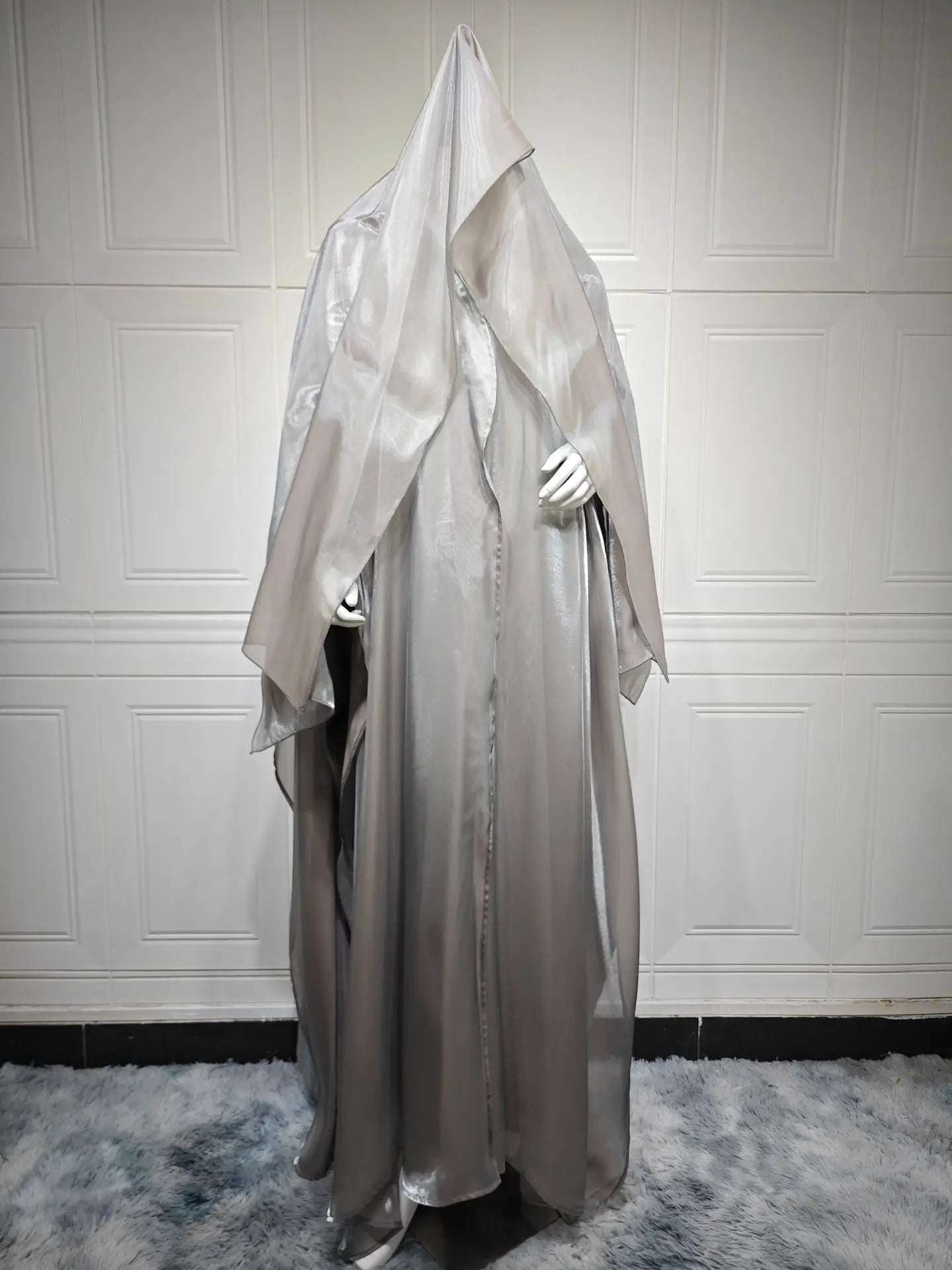 Eid  Women Abaya Muslim Cardigan Dresses Scarf Silky Abayas Ramadan Morocco Dubai Jalabiya Kaftan Vestidos Arab Long Robe 2025