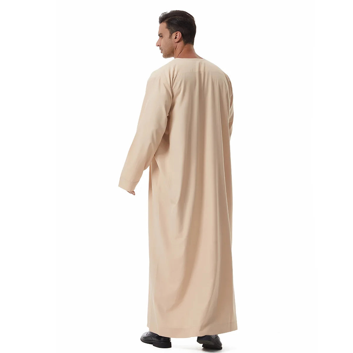 Thobes for Man Muslim Dress Islam Clothing Saudi Arabic Robe Jubba Thobe Eid Djellaba Long Sleeve Embroidery Daffah Dishdasha