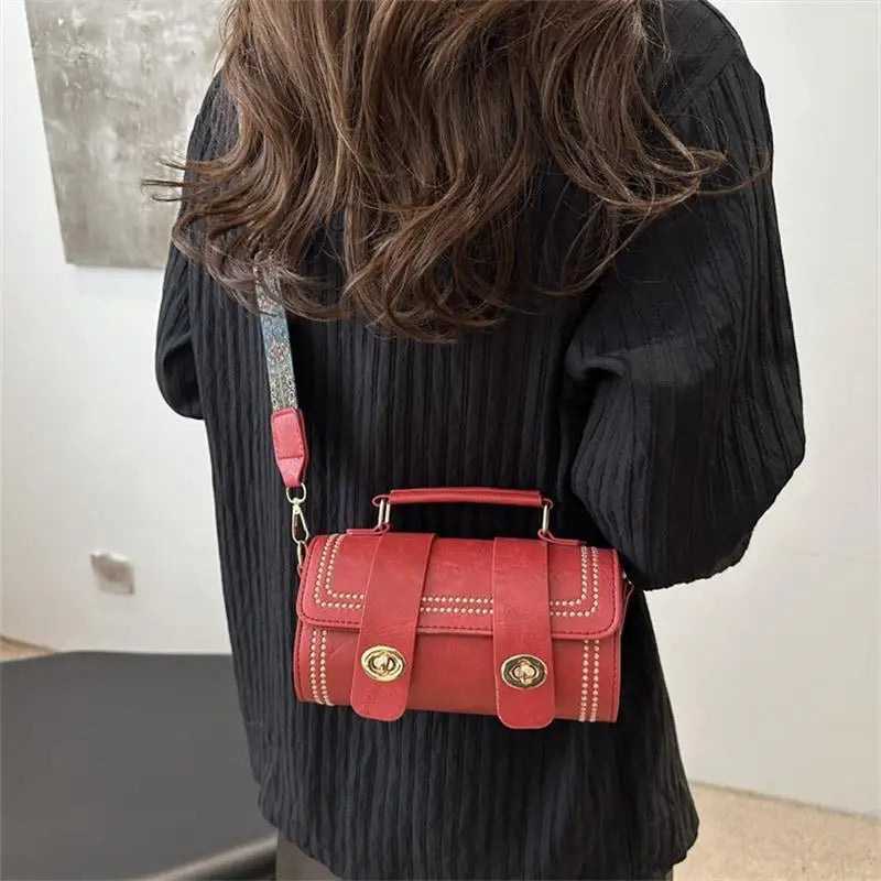 Retro Handbag Tubular Bag Simple Women's Commuter Shoulder Bag Ladies Fashion Trendy Crossbody Bag Elegant Minimal Tote Bag Gift