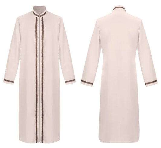 Medieval Muslim Middle Eastern Cloak Retro Long Hooded Robe Cosplay Costume Middle East Dubai Turkey Abayas Abaya Dress