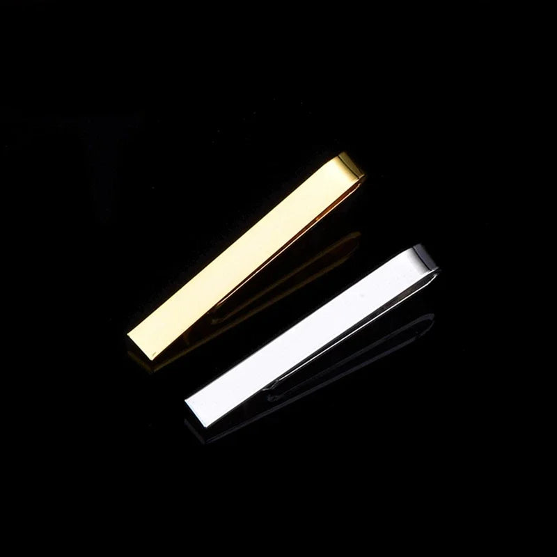 Tie Clip for Men Metal Copper Simple Bar Clasp Practical Necktie Accessories Fashion Mens Classic Tie Clips Clamp Pin Jewelry