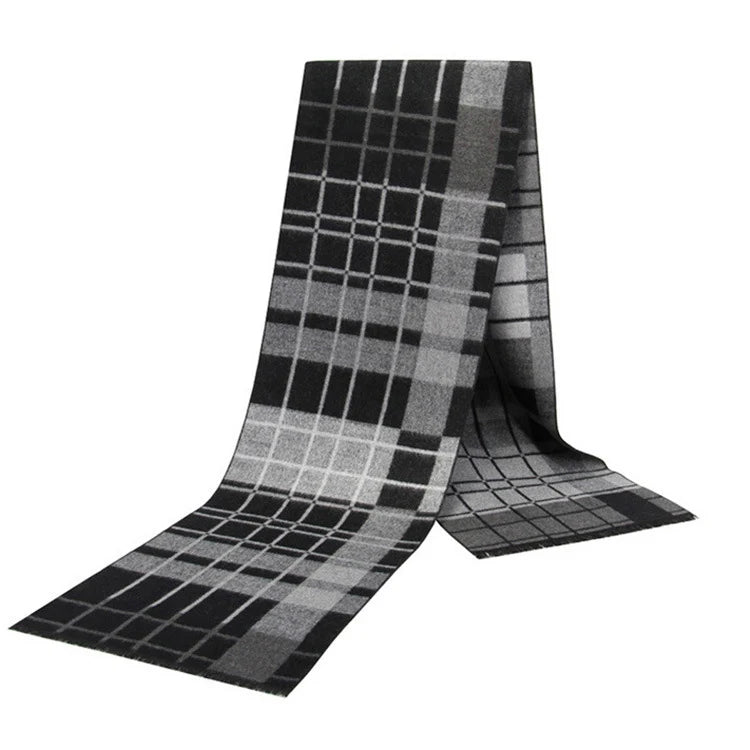 Men Scarf For Man Winter Copy Cashmere Shawl Luxury Brand Scarf Soft Keep Warm Outdoor Grey Knit Neckerchief Men Shawl Wrap Gift