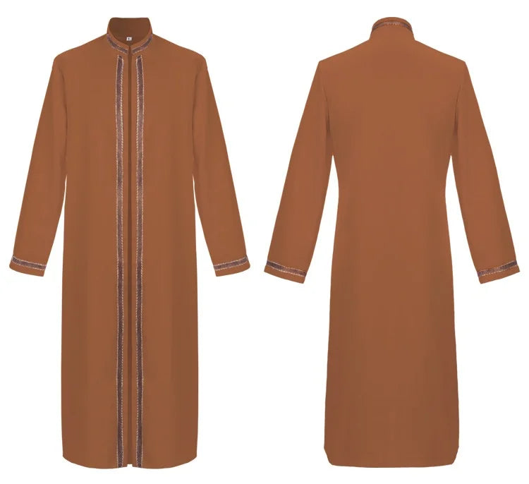 Medieval Muslim Middle Eastern Cloak Retro Long Hooded Robe Cosplay Costume Middle East Dubai Turkey Abayas Abaya Dress