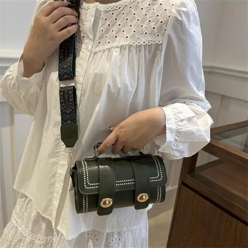 Retro Handbag Tubular Bag Simple Women's Commuter Shoulder Bag Ladies Fashion Trendy Crossbody Bag Elegant Minimal Tote Bag Gift