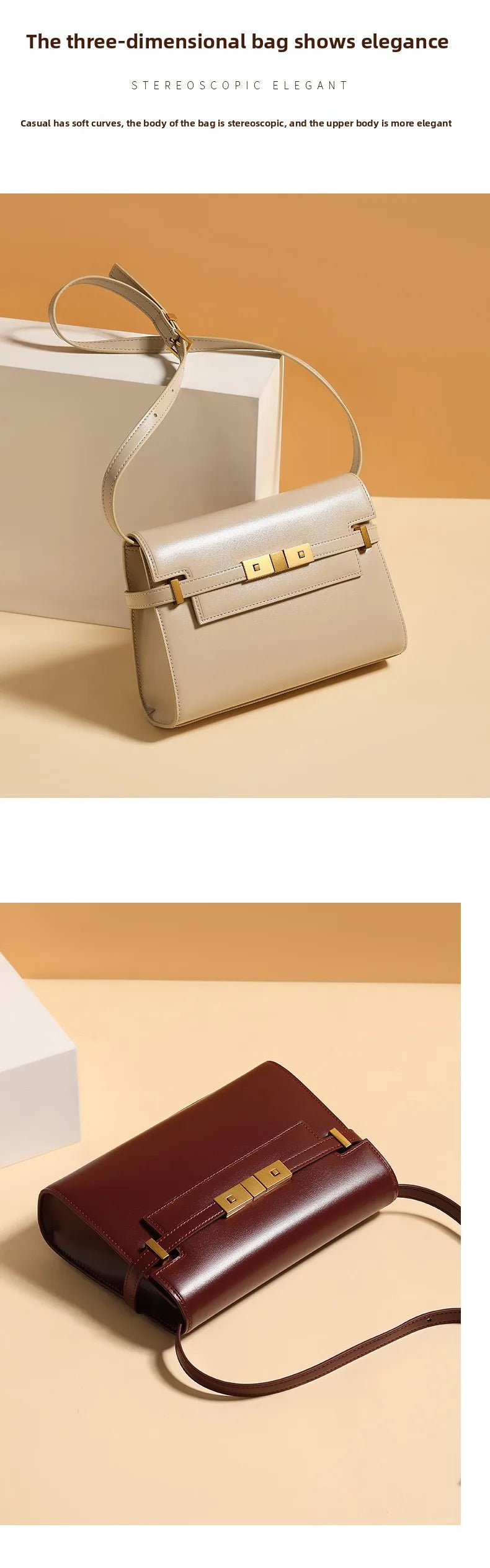 Retro High-End Feeling Manhattan Handbag Underarm Mailman Bag for Stylish Urban Living