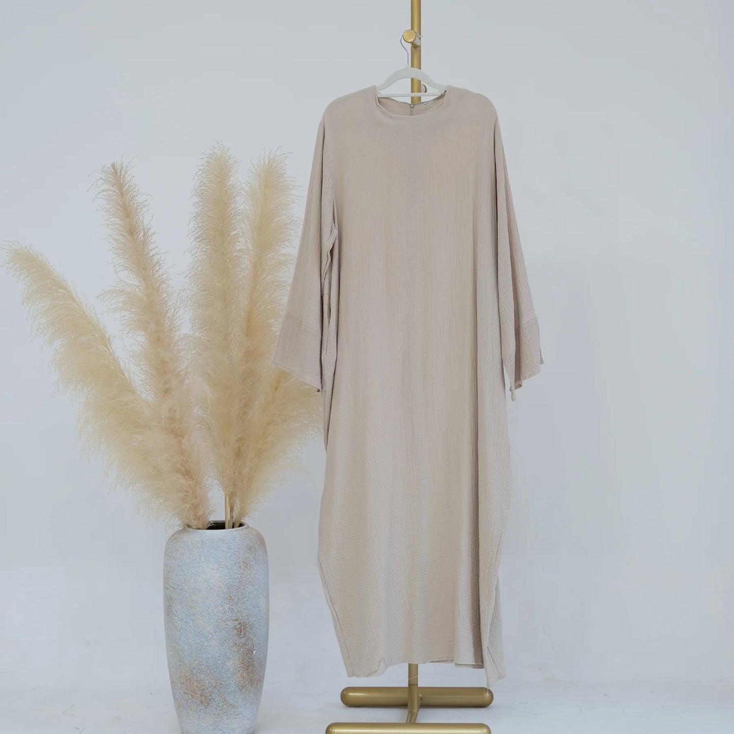 Eid Muslim Abaya Dress for Women Split Sleeve Modest Prayer Dresses Jalabiya Morocco Abayas Kaftan Islam Vestidos Arab Long Robe
