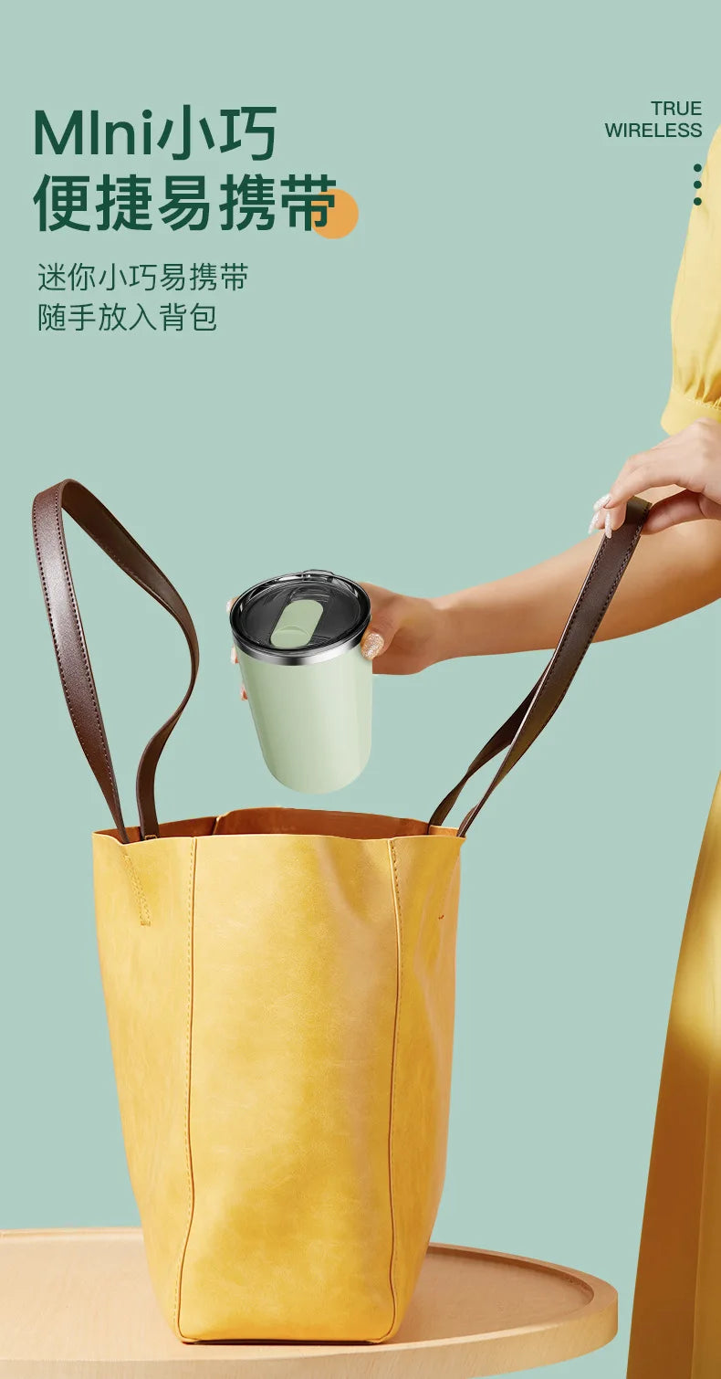 350ml Self-Stirring Mug Stainless Steel Thermal Insulation USB Rechargeable Auto Magnetic Mug Waterproof Self Mixing Coffee Cup