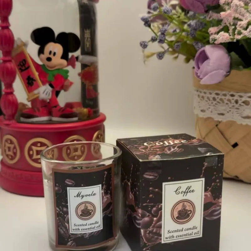 Candles Coffee Scented Aromatherapy Candle Indoor Long-lasting Smoke-free Fragrance Butter Lamp
