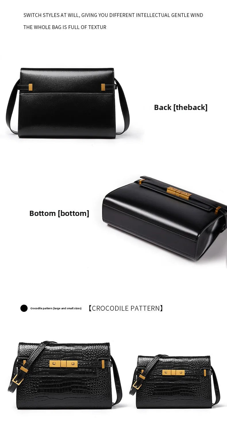 Retro High-End Feeling Manhattan Handbag Underarm Mailman Bag for Stylish Urban Living