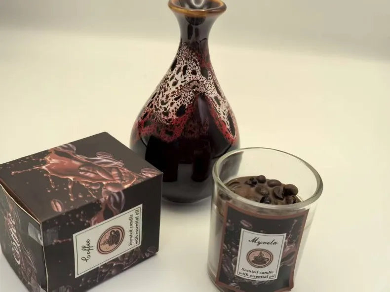 Candles Coffee Scented Aromatherapy Candle Indoor Long-lasting Smoke-free Fragrance Butter Lamp