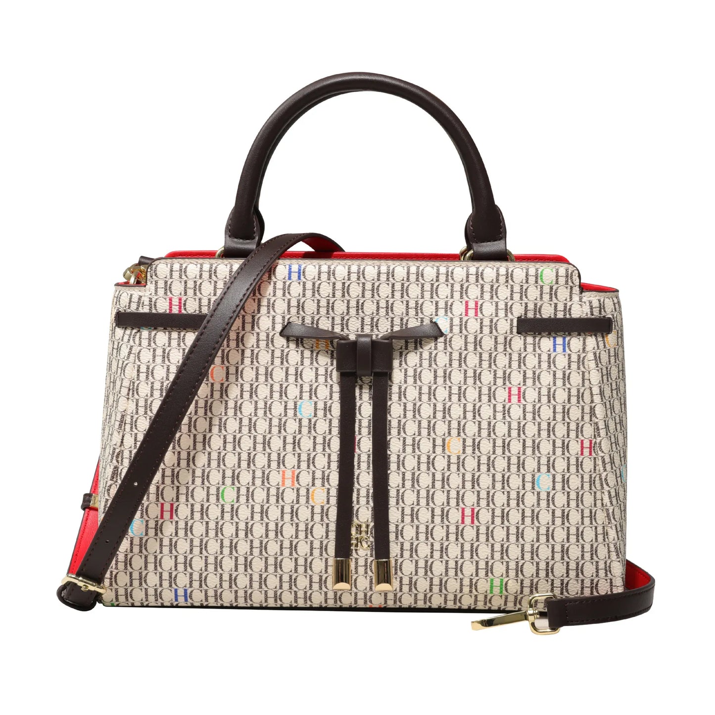 Carolina Herrera Business Simple Women's Handbag Fashion Design Classic Design Vintage Shoulder Bag Lightweight