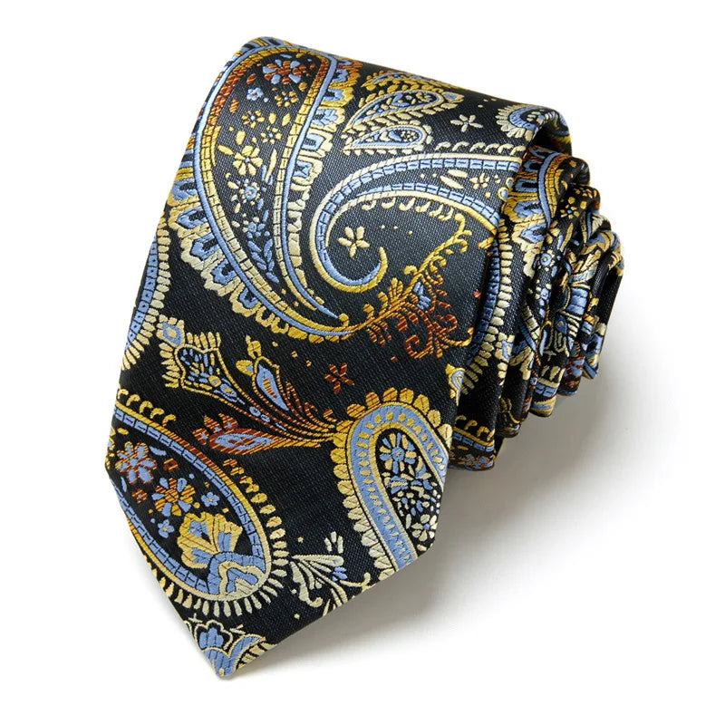 Ties For Men British Stripe Green Blue Floral Paisley Neckties Fit Daily Office Wedding Party Tuxedo Slim Ties Wholesale