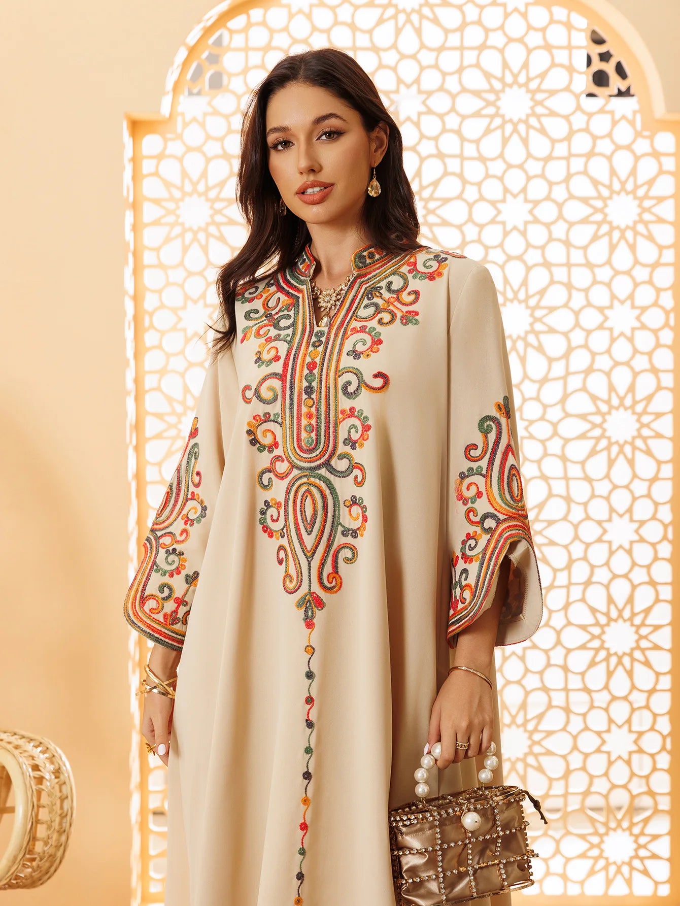 Abaya Dress For Women Embroidery Vestidos Largos Islam Arab Long Robe Jalabiya Ramadan Morocco Kaftan Dubai Abayas Dresses 2026