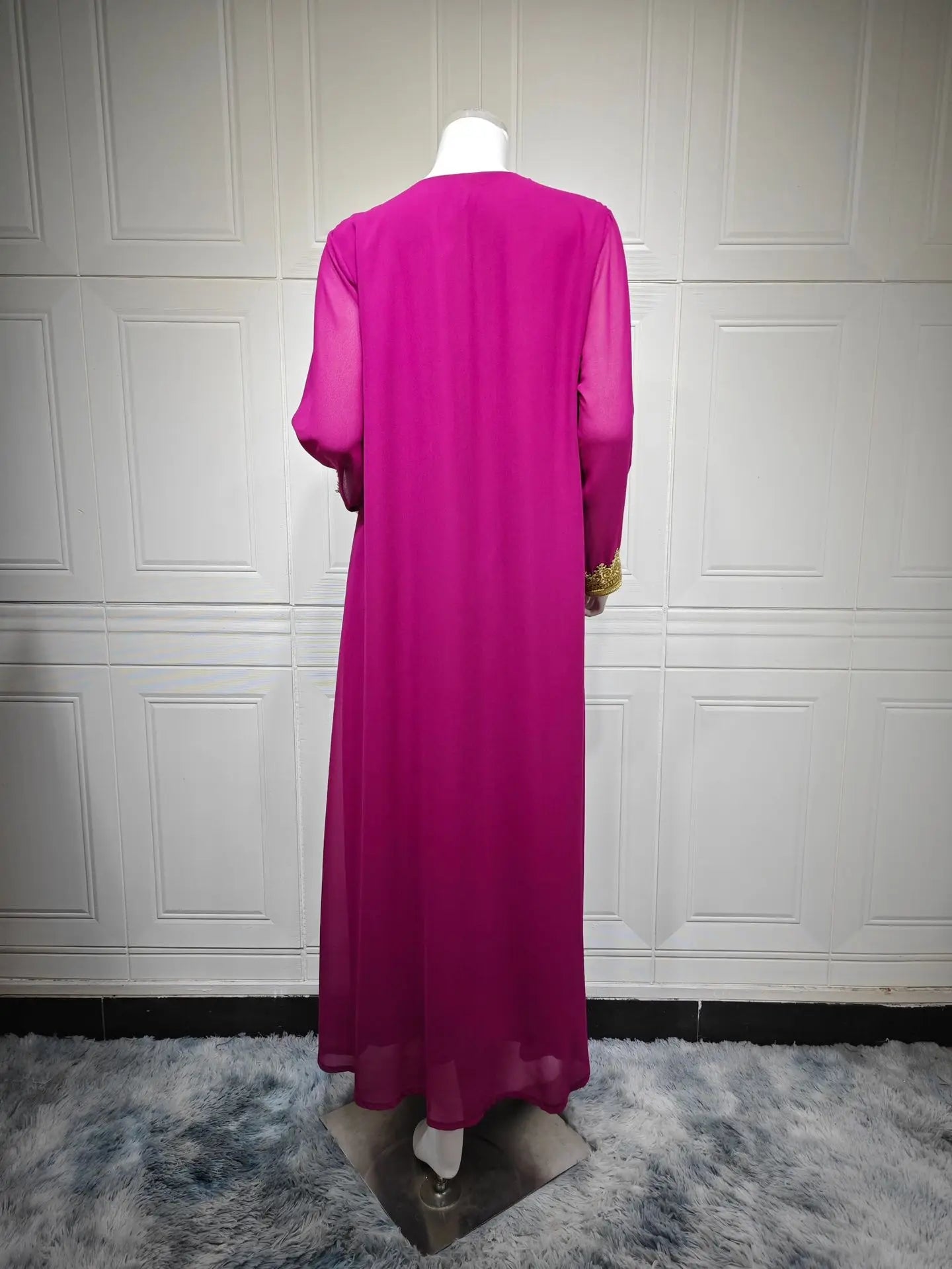 Eid Women Abaya Dress Muslim 2 Piece Set Cardigan with Inner Dress Lace-up Robe Caftan Robe Jalabiya Ramadan Morocco Kaftan 2025