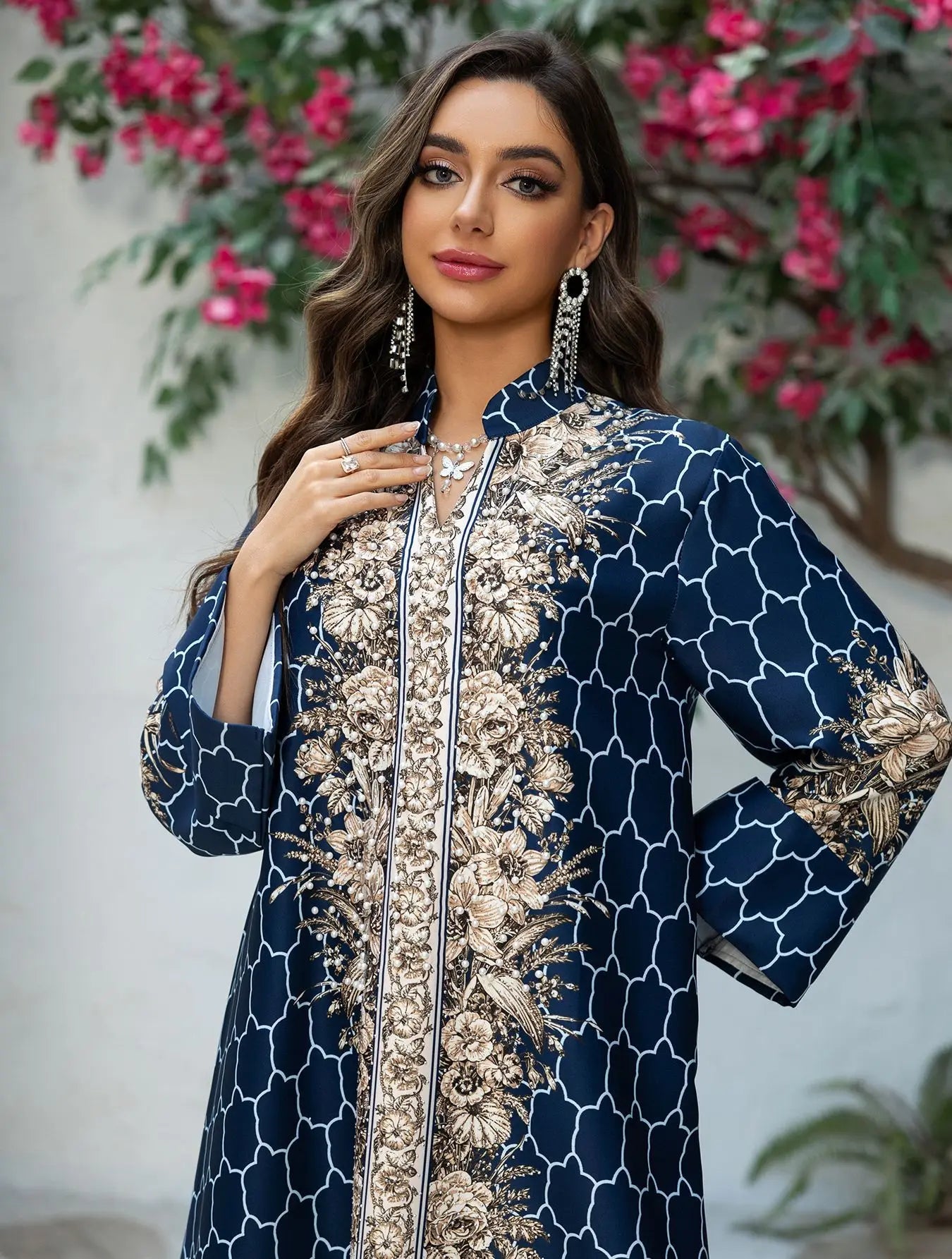 Muslim Dress Women Abaya Eid Diamond Party Dresses Arab Long Robe Print Abayas Dubai Morocco Kaftan Islam Jalabiya Vestidos 2026
