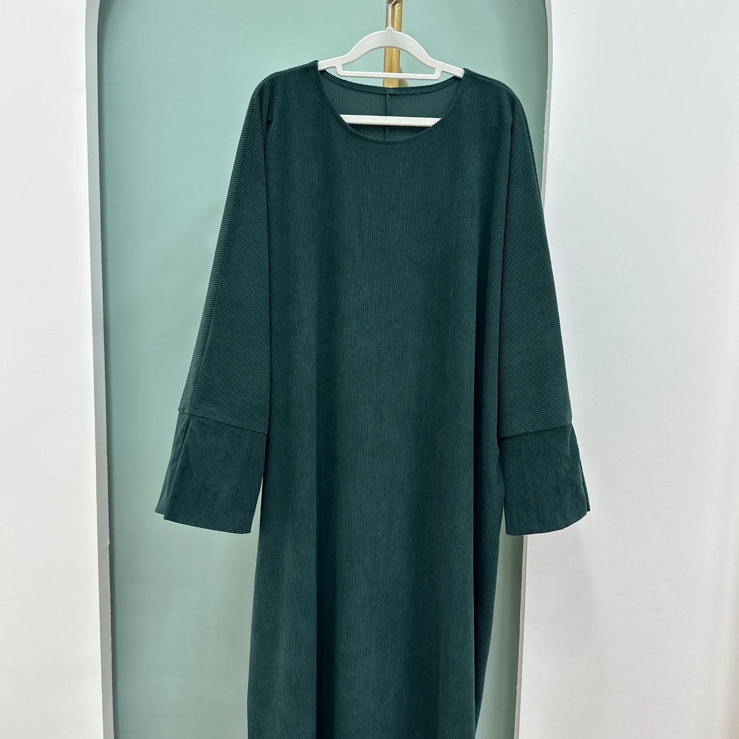 Women Casual Loose Abaya for Women Dubai Abayas Fashion Solid Muslim Dress Temperament Kaftan Robe Femme Vintage Maxi Vestidos