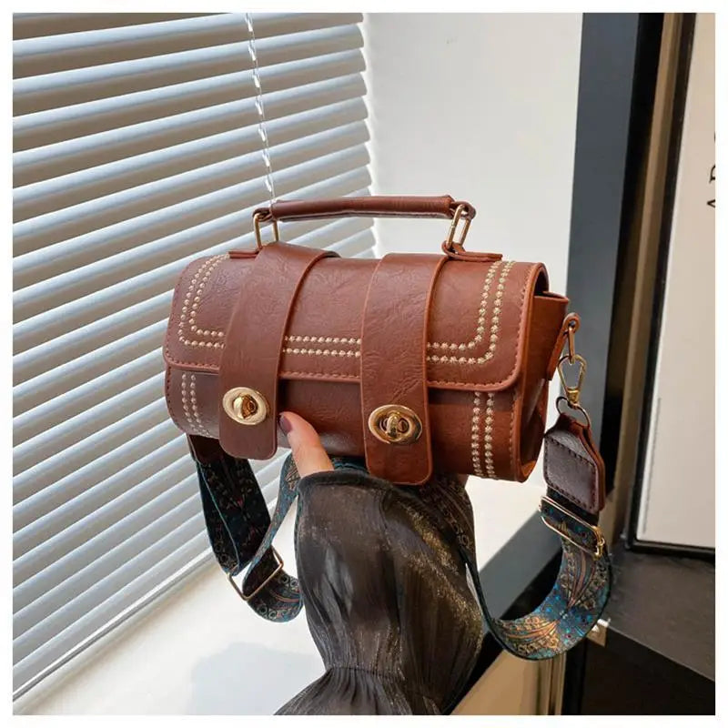 Retro Handbag Tubular Bag Simple Women's Commuter Shoulder Bag Ladies Fashion Trendy Crossbody Bag Elegant Minimal Tote Bag Gift