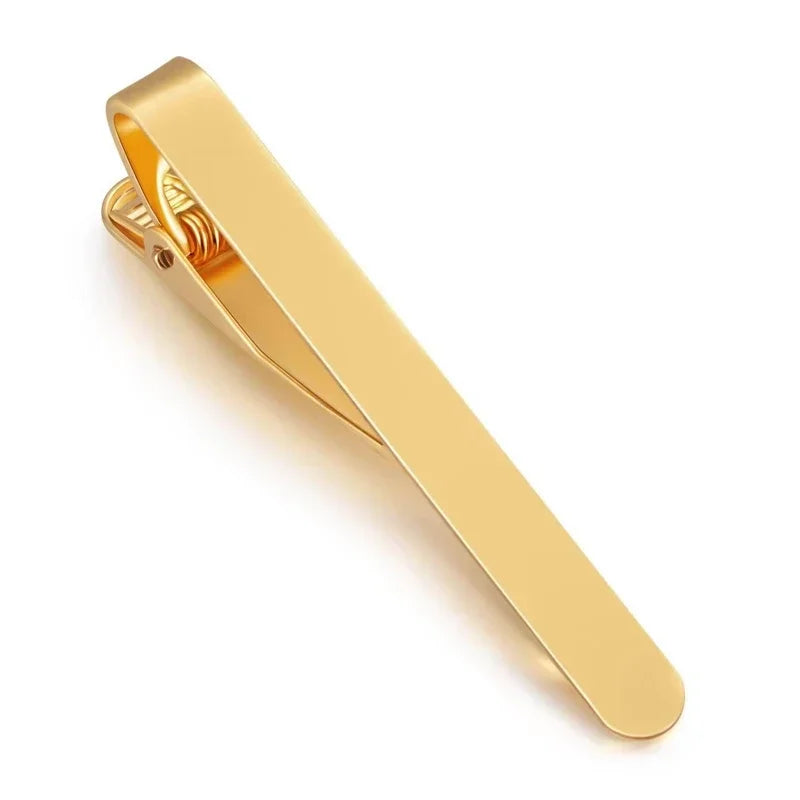 Tie Clip for Men Metal Copper Simple Bar Clasp Practical Necktie Accessories Fashion Mens Classic Tie Clips Clamp Pin Jewelry