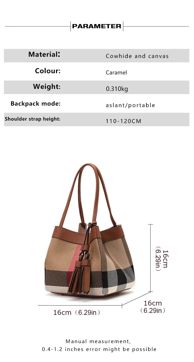 Aidrani Small Checkered Handbag: Chic Design, Signature Style
