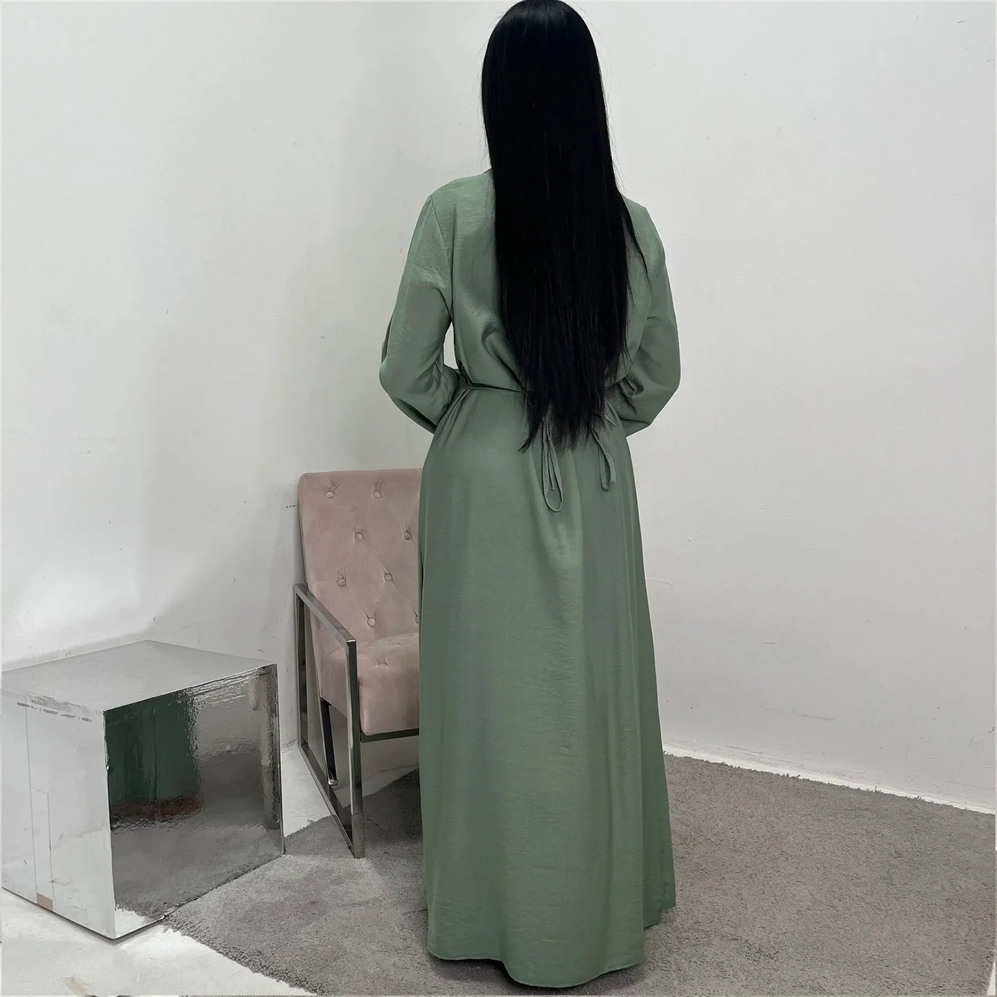 Muslim Long Robe Eid Abaya for Women Wrap Dresses Ramadan Morocco Dubai Luxury Kaftan Islam Saudi Vestidos Arab Jalabiya Abayas