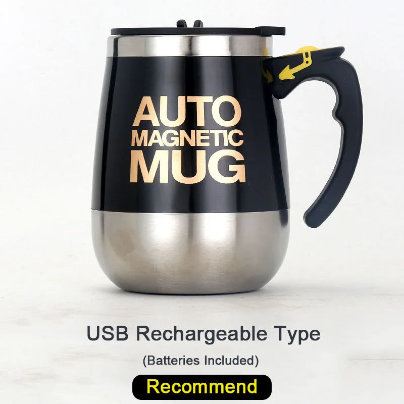 Electric Automatic Self Stirring Magnetic Mug Coffee Milk Mixing Cup Creative Electric Smart Mixer Water Bottle Birthday Gift