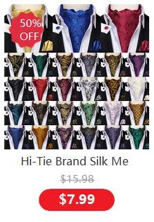 Hi-Tie Blue Business Solid Silk Men's Tie NeckTie 8.5cm Ties for Men Formal Luxury Wedding High Quality Gravata