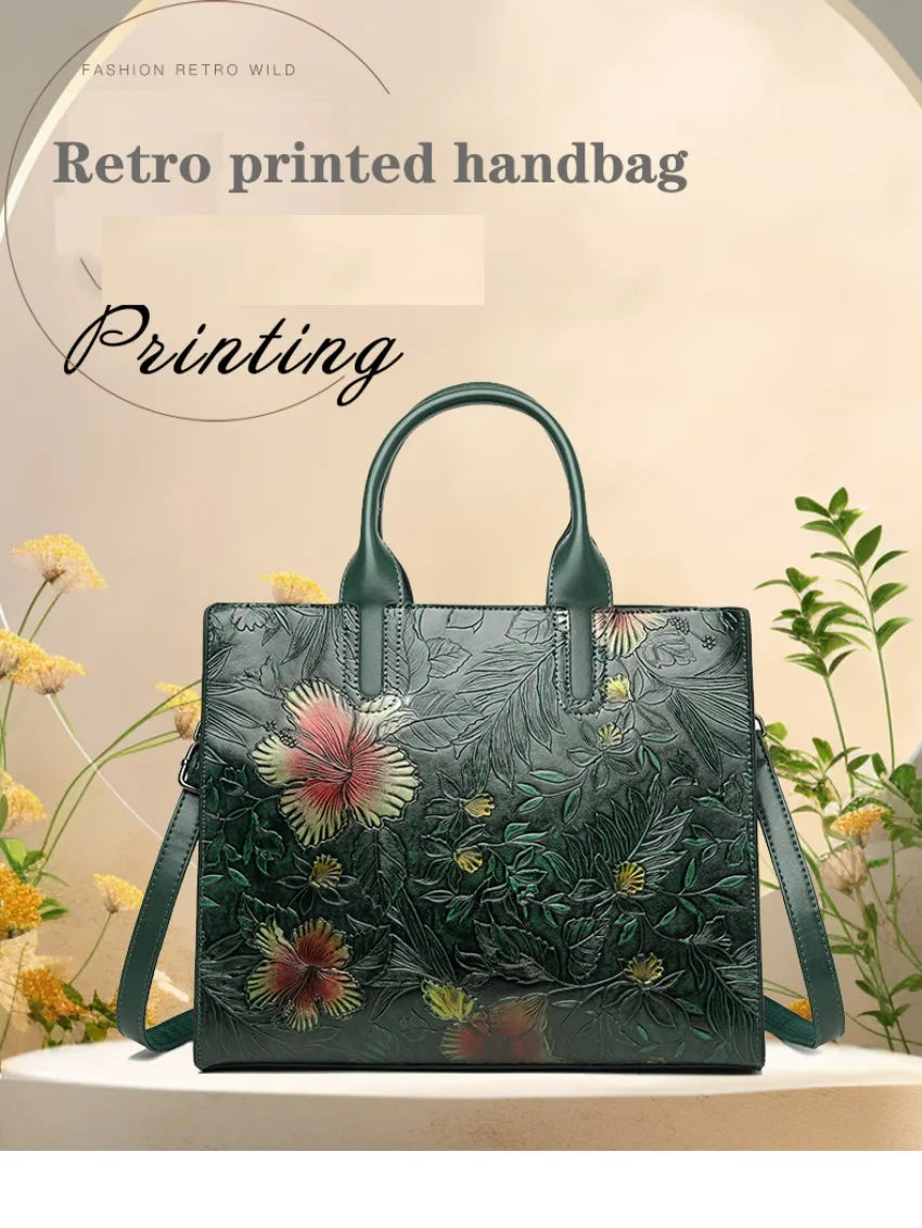 High Quality Handbag Women Designer Shoulder Bag Large Capacity Office Pocket Embossed Diagonal Cross Bag Official Document Bag