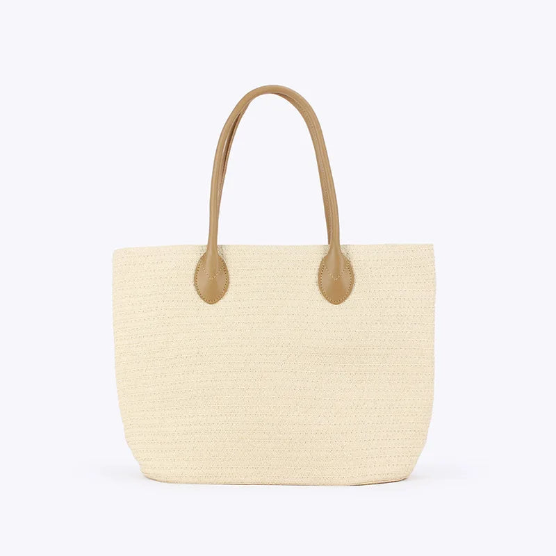 Handmade Straw Bag Summer Beach Travel For Women Ladies Wrapped Shoulder Top Handle Fashion Weaving Totes