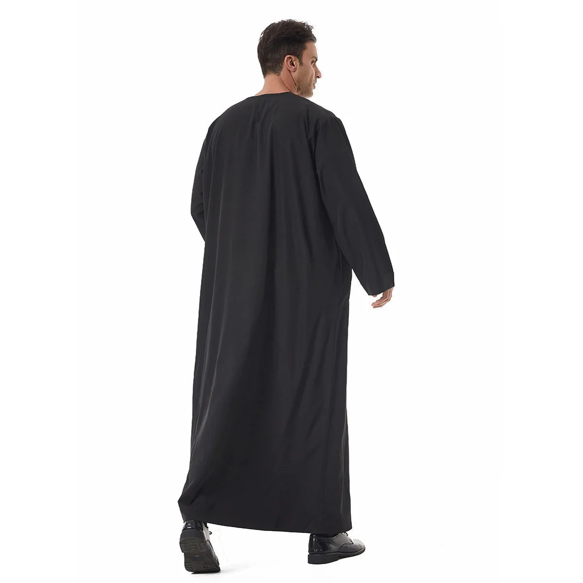 Thobes for Man Muslim Dress Islam Clothing Saudi Arabic Robe Jubba Thobe Eid Djellaba Long Sleeve Embroidery Daffah Dishdasha