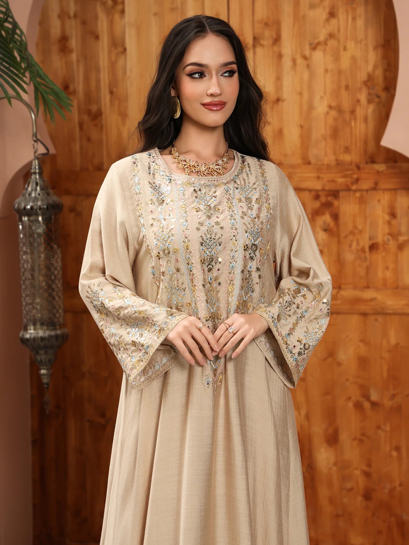 Women Jalabiya Dubai Dress Abaya Eid Ramadan Party Gorgeous Long Dresses Muslim Embroidery Vestidos Largos Robe Saudi Arab 2026