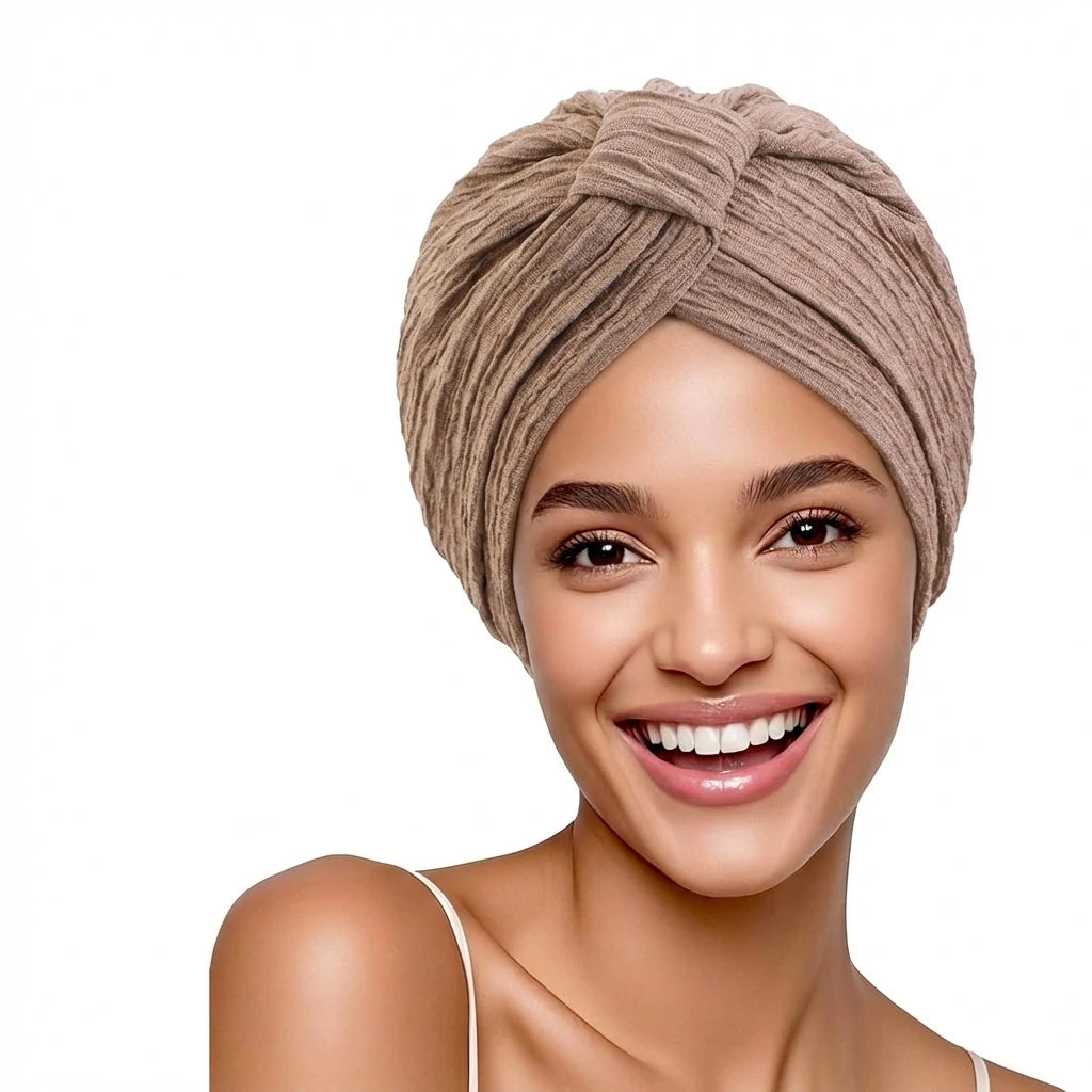 New Muslim Women Solid Color breathable headscarf hat Indian hat ethnic headscarf Hijab Hat Turban