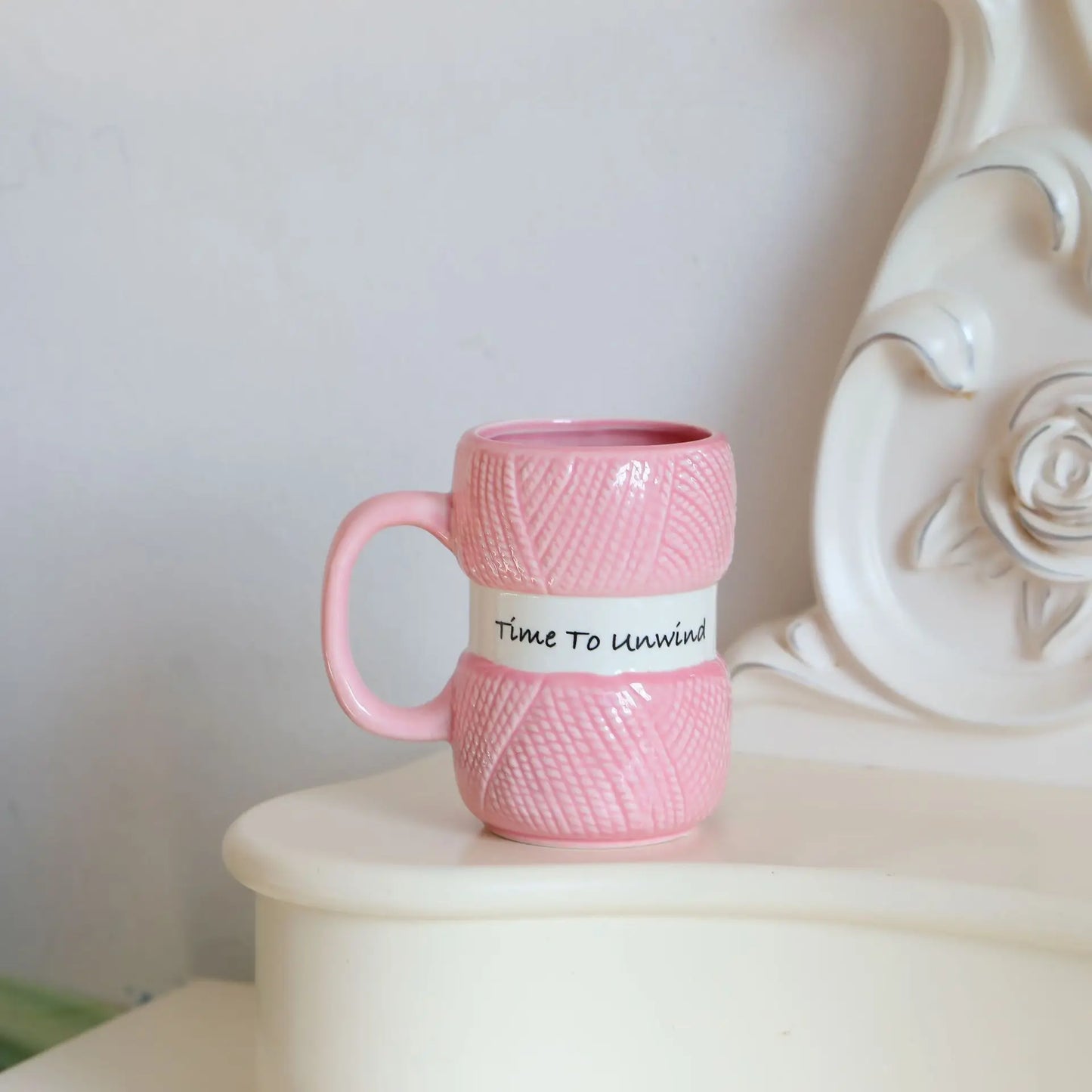 425ml Creative Knitted Pattern Gift Mug Colorful Woolen Balls Mugs Home Party Christmas Birthday Or Christmas Gift Cup