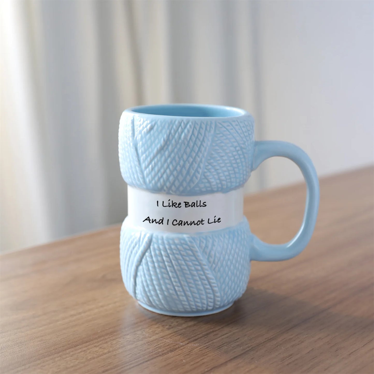 425ml Creative Knitted Pattern Gift Mug Colorful Woolen Balls Mugs Home Party Christmas Birthday Or Christmas Gift Cup
