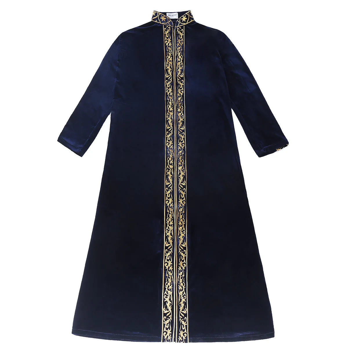 Muslim Men Jubba Thobe Islamic Clothing Velvet Kaftan Thoub Arabic Saudi Robe Dress Jubah Caftan Thawb Ramadan Gown Middle East