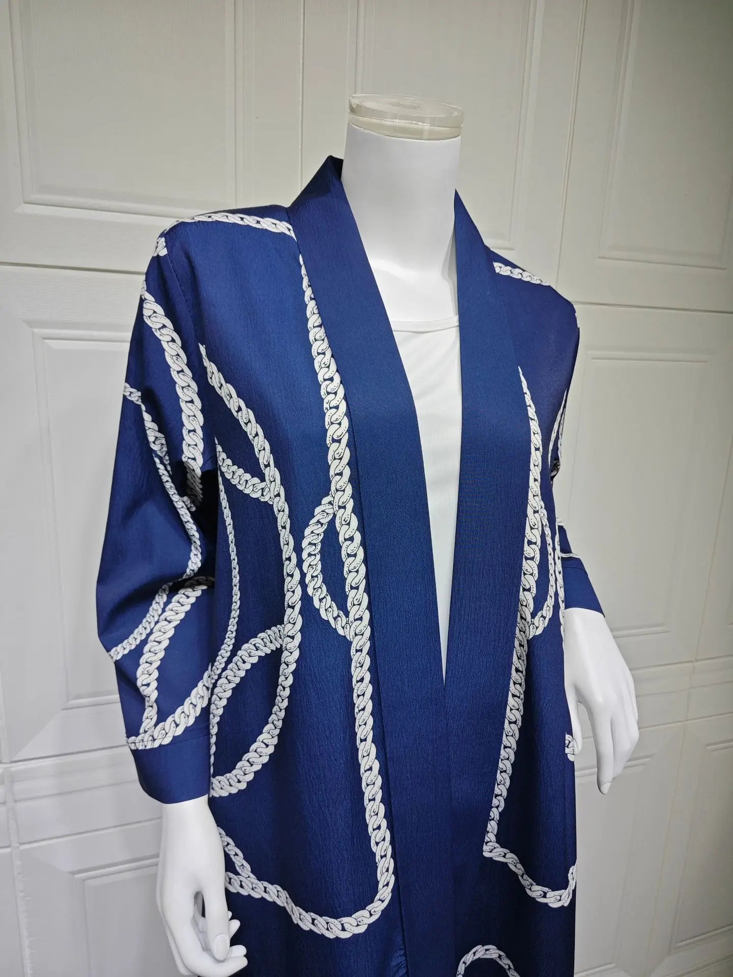 2 Piece Muslim Sets Women 2026 Eid Casual Abaya Print Long Caot+Pants Suits Kimono Ramadan 2pcs Set Jilbab Kebaya Islam Clothing