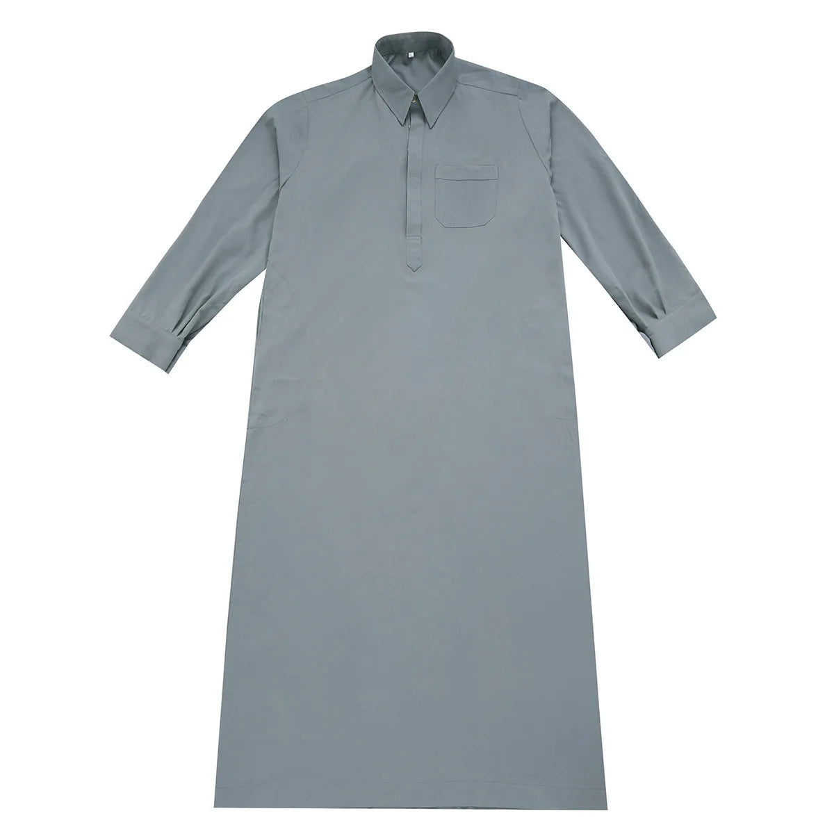 Mens Robe Long Sleeve Saudi Abaya Arabic Thobe Jubba Thoub Dubai Daffah Kaftan Middle East Islam Thawb Jubba Muslim Dress Caftan