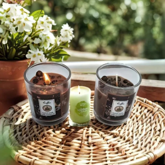 Candles Coffee Scented Aromatherapy Candle Indoor Long-lasting Smoke-free Fragrance Butter Lamp