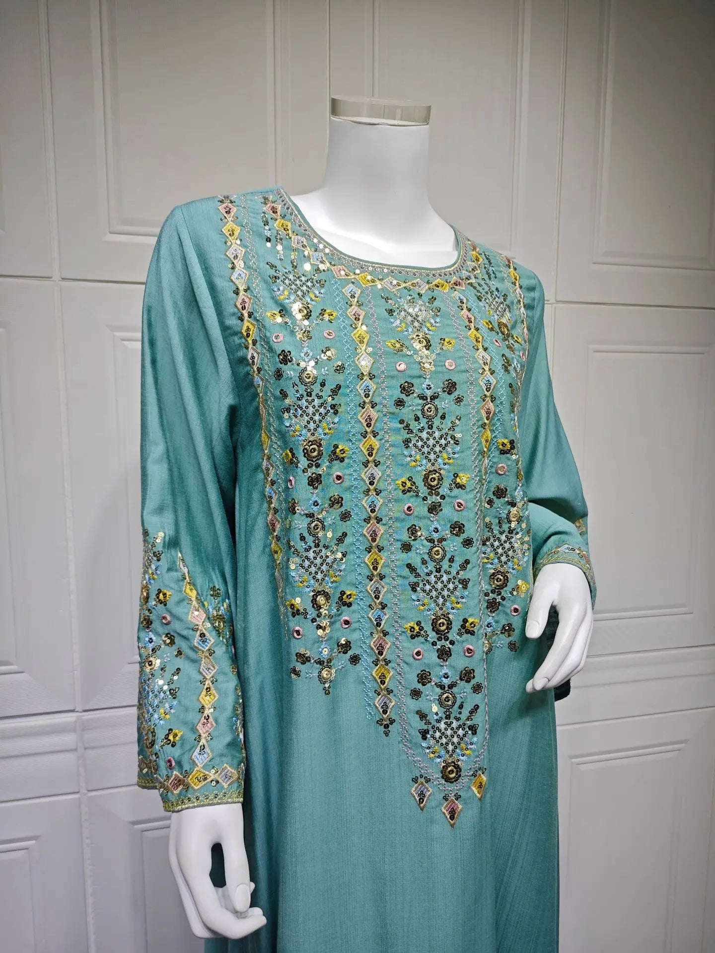 Women Jalabiya Dubai Dress Abaya Eid Ramadan Party Gorgeous Long Dresses Muslim Embroidery Vestidos Largos Robe Saudi Arab 2026