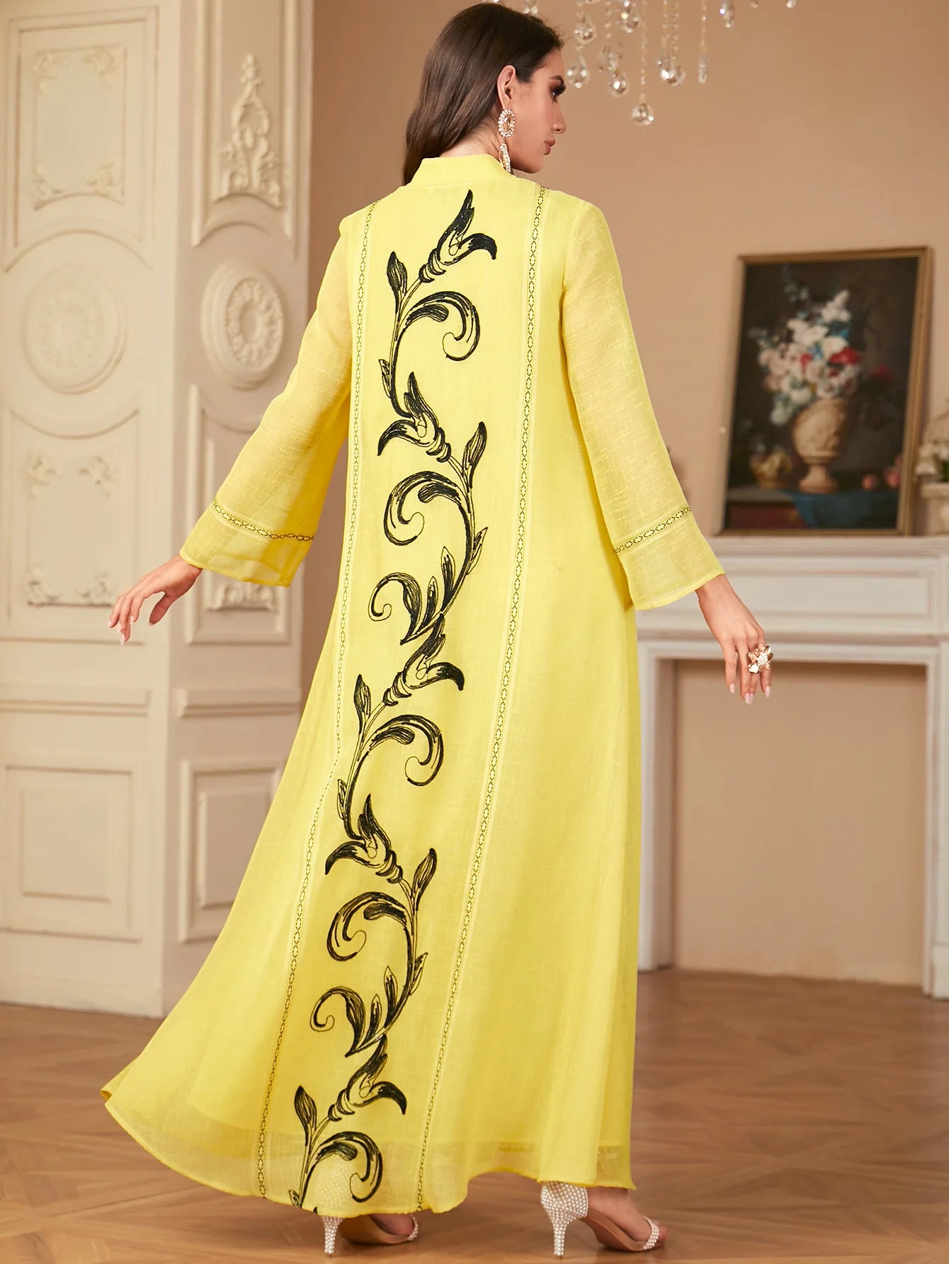 Muslim Women Embroidery Dress Patchwork Vestidos Ramadan Eid Long Robe Morocco Kaftan Dubai Abayas Party Dresses Jalabiya 2025