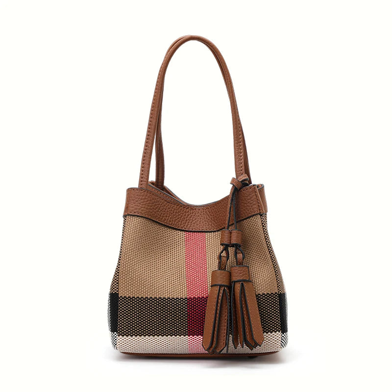 Aidrani Small Checkered Handbag: Chic Design, Signature Style