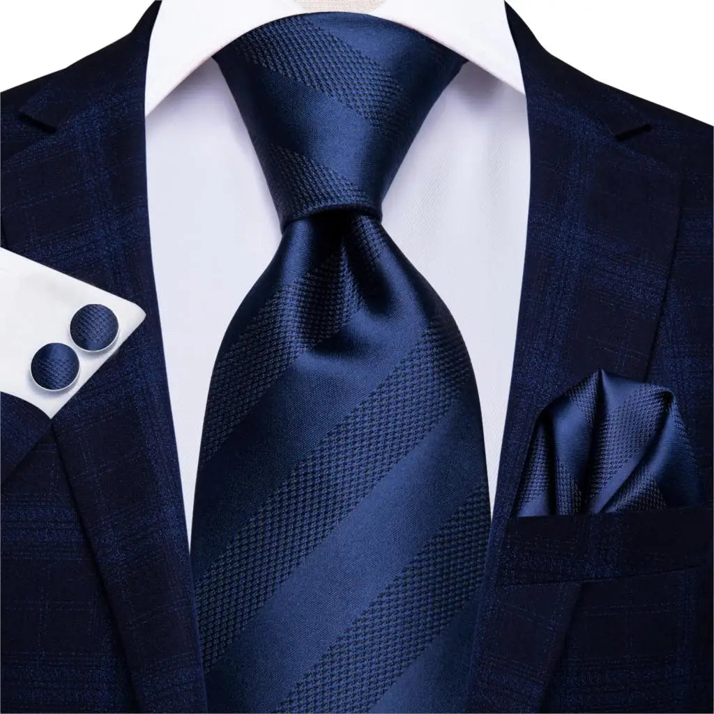 Hi-Tie Blue New Fashion Business Paisley Silk Men's Tie NeckTie 8.5cm Ties for Men Formal Luxury Wedding Quality Gravata
