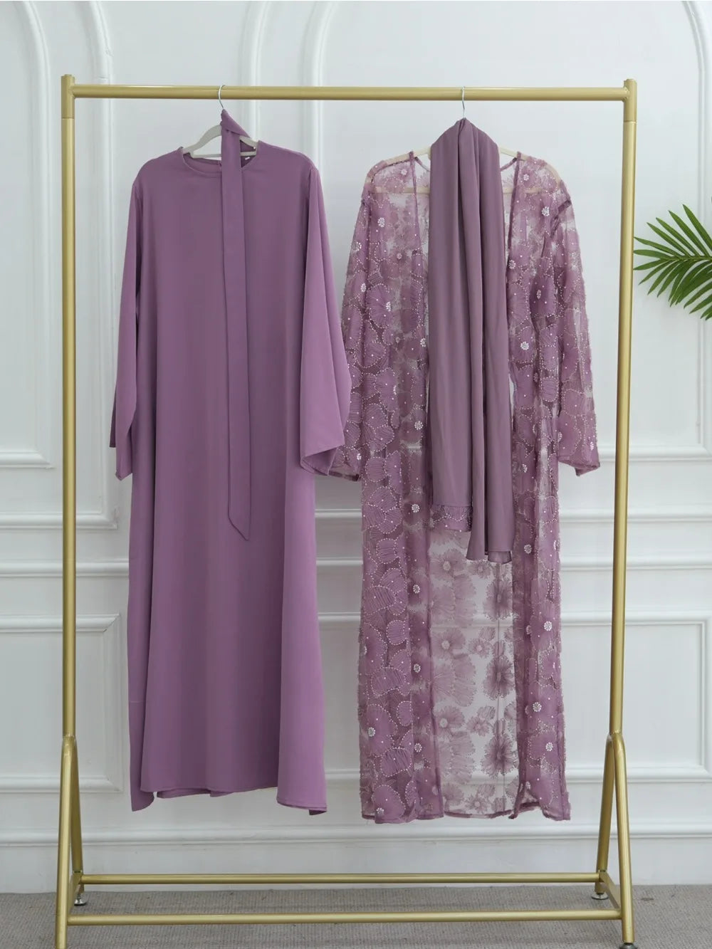 Eid Women Abaya Muslim Cardigan Dress Beading Flower Jalabiya Ramadan Vestidos Largos Islam Arab Long Robe Morocco Kaftan 2026
