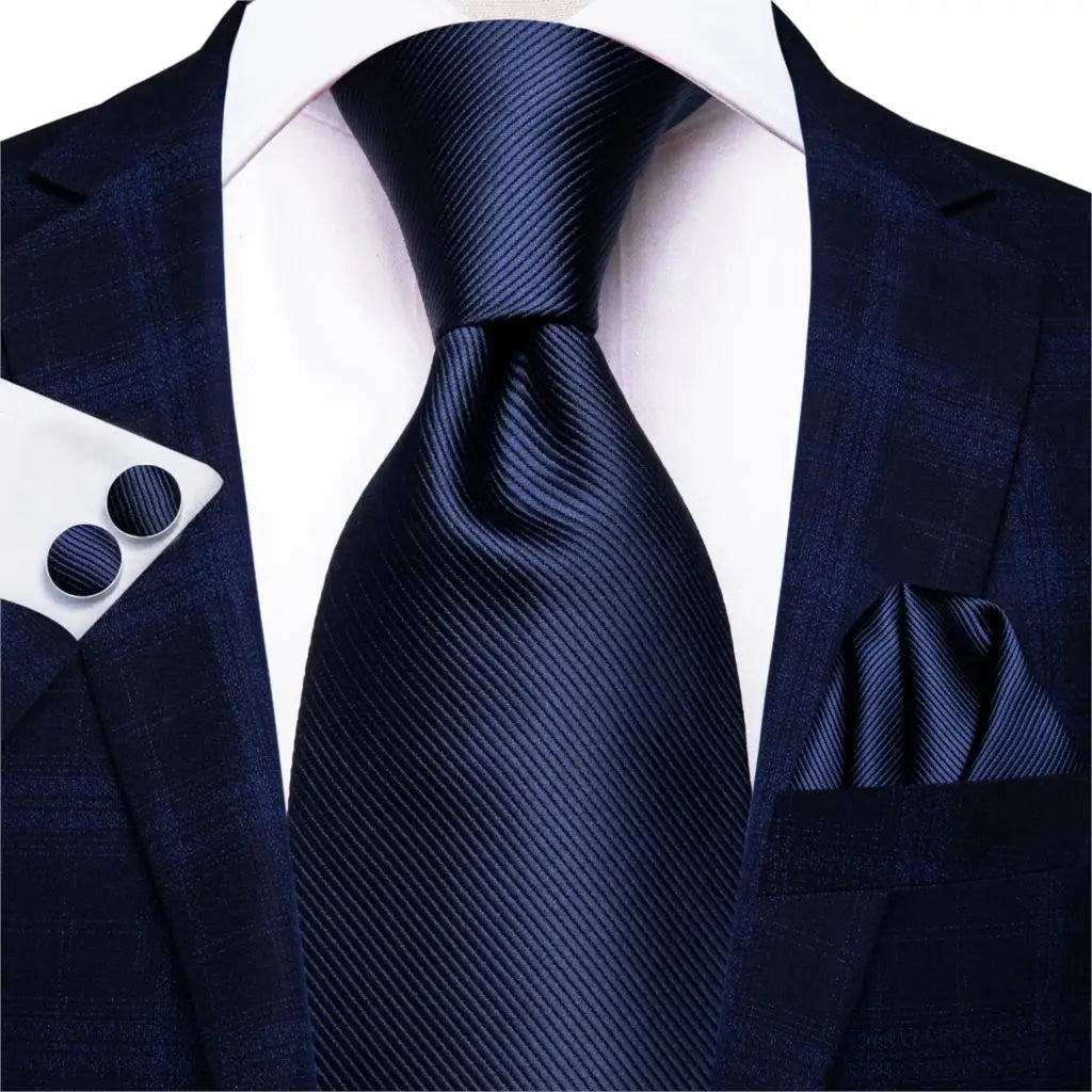 Hi-Tie Blue New Fashion Business Paisley Silk Men's Tie NeckTie 8.5cm Ties for Men Formal Luxury Wedding Quality Gravata