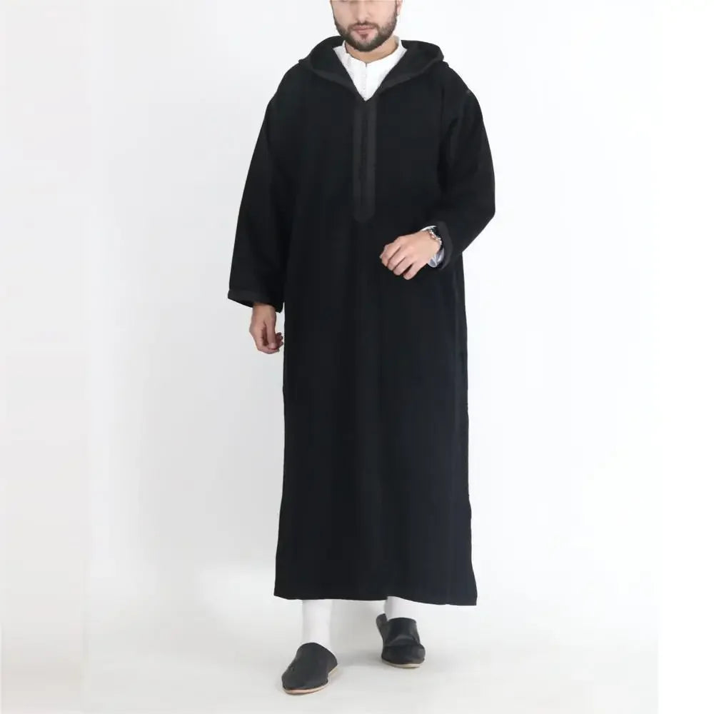 New 2026 Muslim Men Abaya Arabic Islamic Clothing Loose Shirt Robe Jubba Thobe Ethnic Print Saudi Arab Middle East Male Vestidos