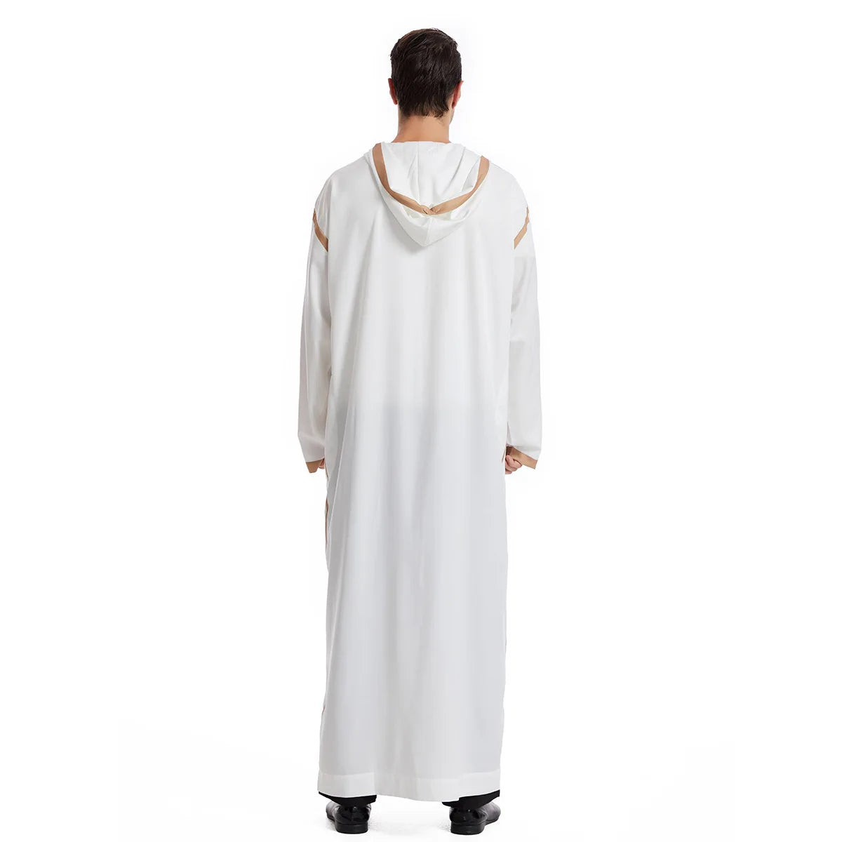 Muslim Men Hooded Robe Dishdasha Modest Islamic Dubai Saudi Prayer Abaya Kaftan Eid Ramadan Morocco Jubba Arab Thobe Abayas