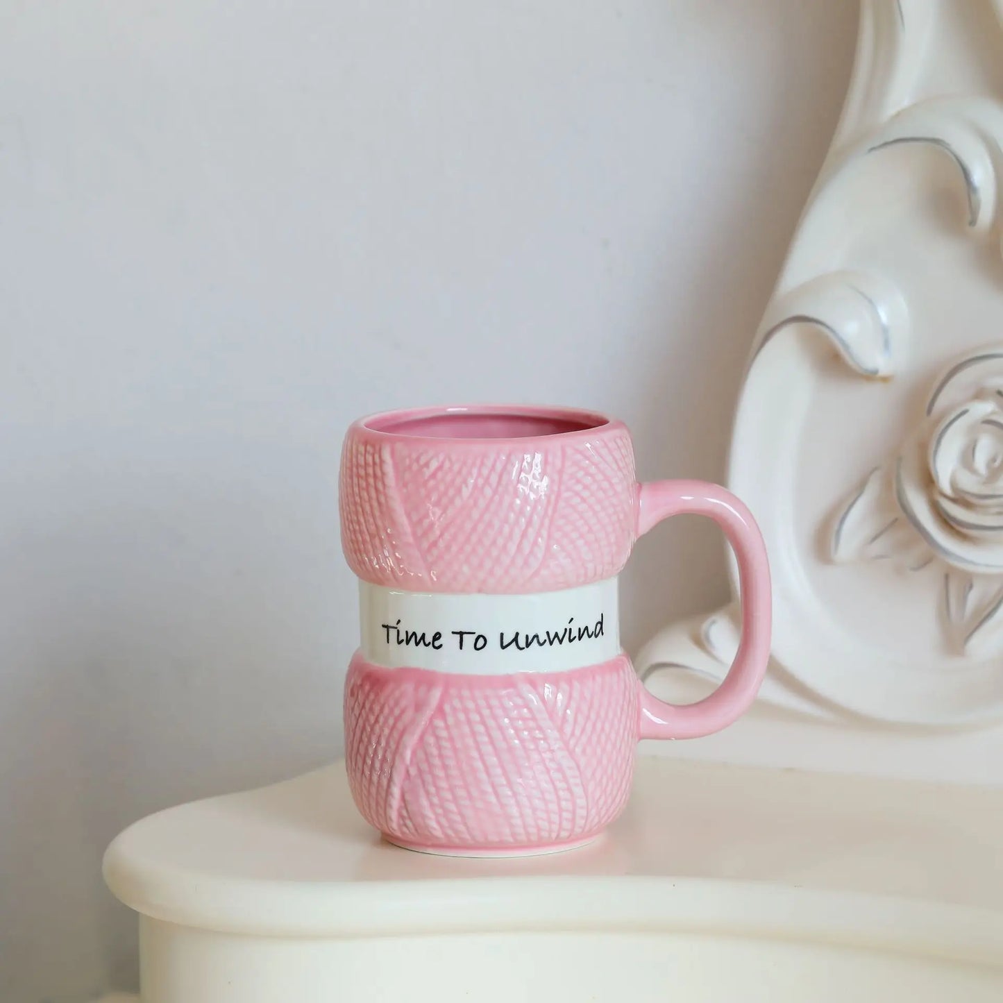425ml Creative Knitted Pattern Gift Mug Colorful Woolen Balls Mugs Home Party Christmas Birthday Or Christmas Gift Cup