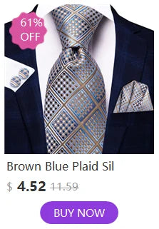 Hi-Tie Blue Business Solid Silk Men's Tie NeckTie 8.5cm Ties for Men Formal Luxury Wedding High Quality Gravata