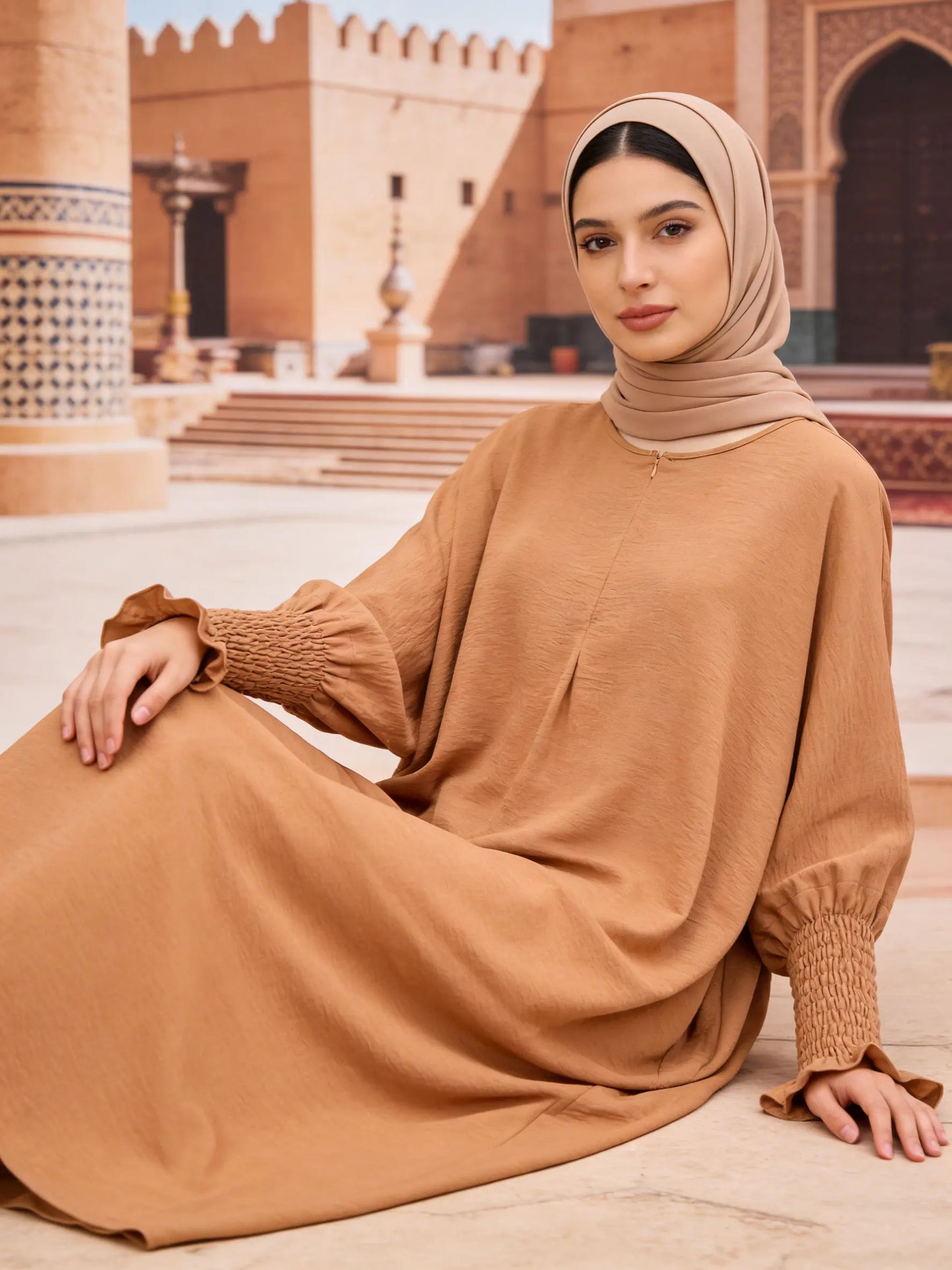 Minimalist Black Front-Zip Plain Abaya Maxi Dress Women Muslim Egyptian Kaftan Ramadan Jalabiya Islam Saudi Arabic Outfits 2025